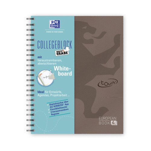 Oxford TOUCH European Book A4 braun 1St Oxford TOUCH European Book A4 braun 1St