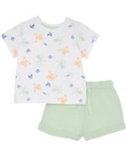 T-Shirt + Musselin-Shorts, Ergee, 2-tlg. Set, mintgrün T-Shirt + Musselin-Shorts, Ergee, 2-tlg. Set, mintgrün