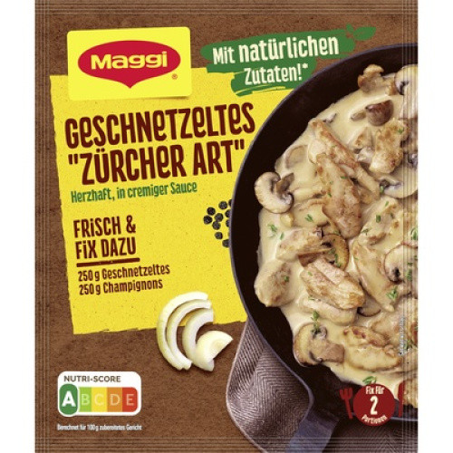 Maggi Fix für Geschnetzeltes Zürcher Art 47g Maggi Fix für Geschnetzeltes Zürcher Art 47g