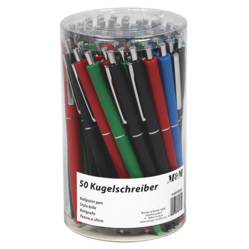 Kugelschreiber farbig sortiert 50St Kugelschreiber farbig sortiert 50St