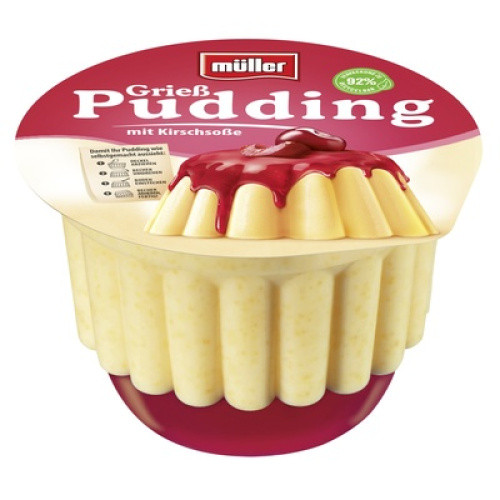 Müller Griess mit Kirschsosse frisch 450g Müller Griess mit Kirschsosse frisch 450g