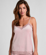 Cami Top Velours Lace  - Rosa Cami Top Velours Lace  - Rosa
