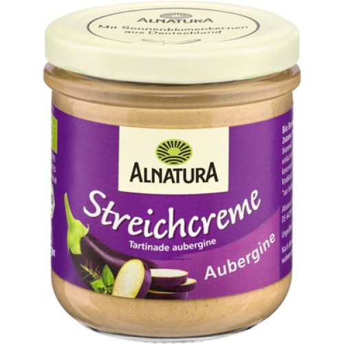 Bio Streichcreme Aubergine vegan 180g Bio Streichcreme Aubergine vegan 180g