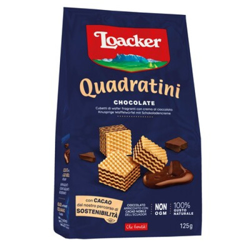 Quadratini Chocolate Waffelwürfel 125g Quadratini Chocolate Waffelwürfel 125g