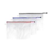 Transparente Dokumententasche mit Reißverschluss Transparente Dokumententasche mit Reißverschluss