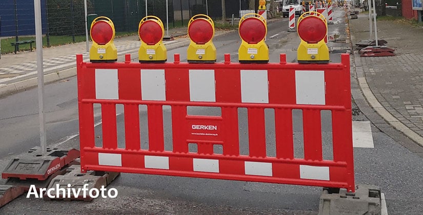 Verkehrseinschränkungen durch Bauarbeiten bis Ende Februar Verkehrseinschränkungen durch Bauarbeiten bis Ende Februar