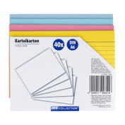 40er Karteikarten DIN A6 liniert 40er Karteikarten DIN A6 liniert
