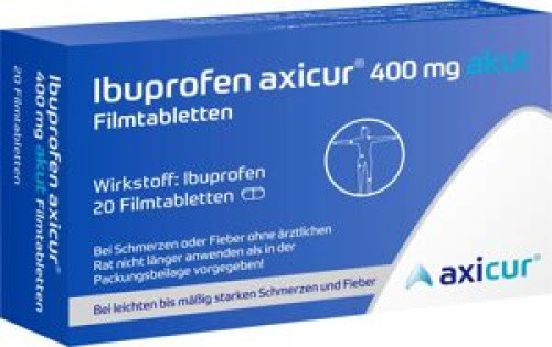 Ibuprofen axicur 400 mg akut Filmtabletten Ibuprofen axicur 400 mg akut Filmtabletten