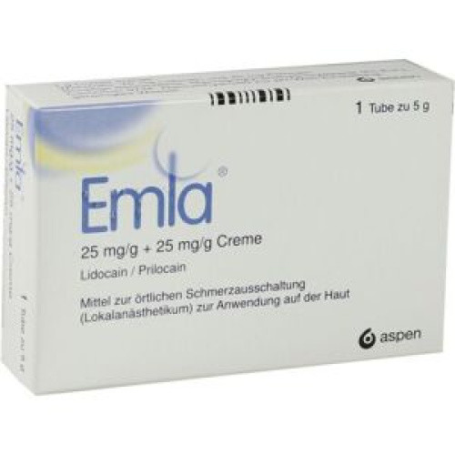 EMLA 25 mg/g + 25 mg/g Creme + 2 TEGADERM PFL EMLA 25 mg/g + 25 mg/g Creme + 2 TEGADERM PFL
