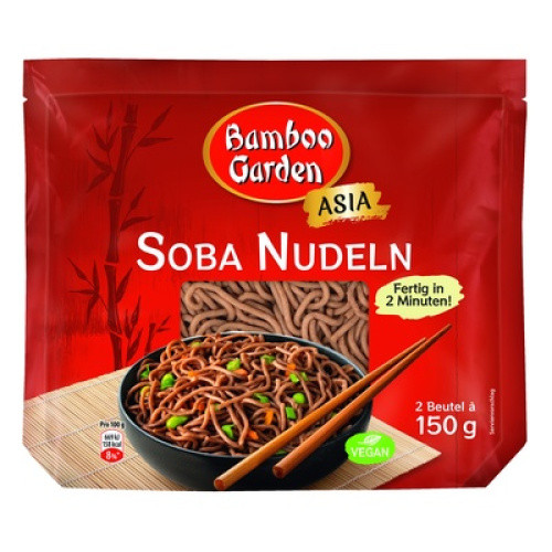 Soba Nudeln vorgekocht vegan 2x150g Soba Nudeln vorgekocht vegan 2x150g