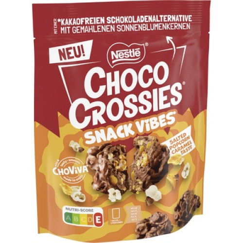 Choco Crossies Snack Vibes Salted Popcorn Caramel Taste 100g Choco Crossies Snack Vibes Salted Popcorn Caramel Taste 100g