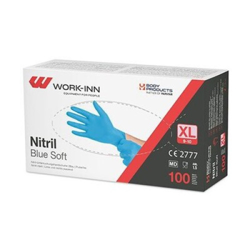 Work-Inn Nitril-Handschuhe ´Blue Soft´ Größe XL 100St Work-Inn Nitril-Handschuhe ´Blue Soft´ Größe XL 100St