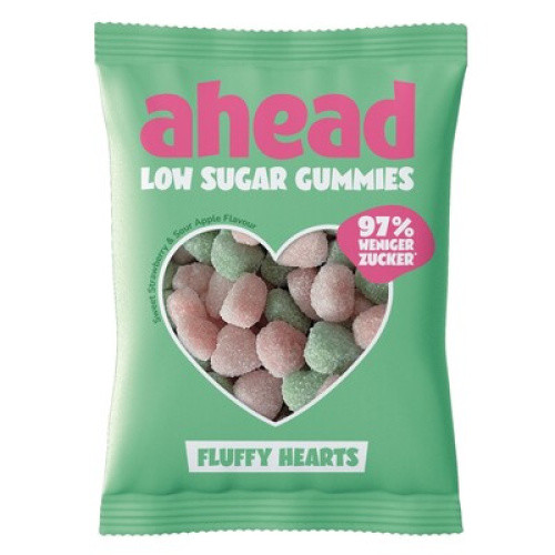Ahead Fluffy Hearts Gummies Low Sugar 50g Ahead Fluffy Hearts Gummies Low Sugar 50g