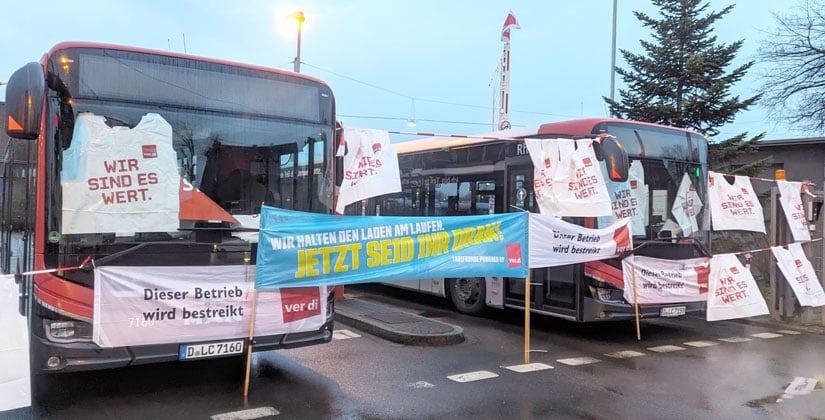 Stillstand bei den Bussen – Diese Linien sollen trotzdem fahren Stillstand bei den Bussen – Diese Linien sollen trotzdem fahren