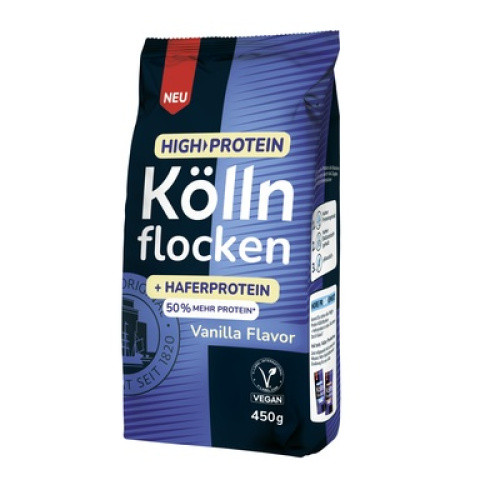 High Protein Köllnflocken Vanille 450g High Protein Köllnflocken Vanille 450g