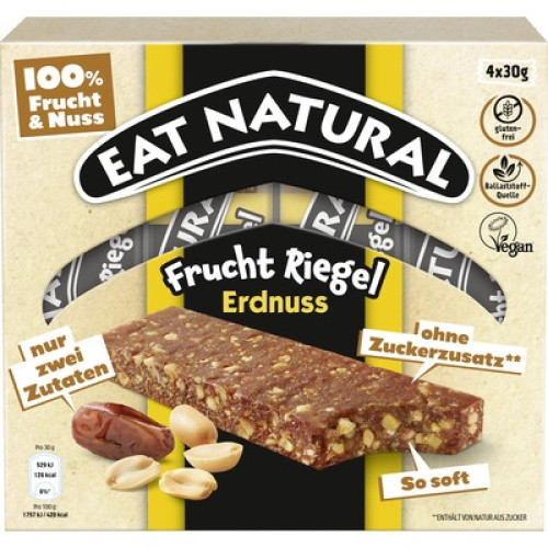 Eat Natural Frucht-Riegel Erdnuss 4x30g Eat Natural Frucht-Riegel Erdnuss 4x30g