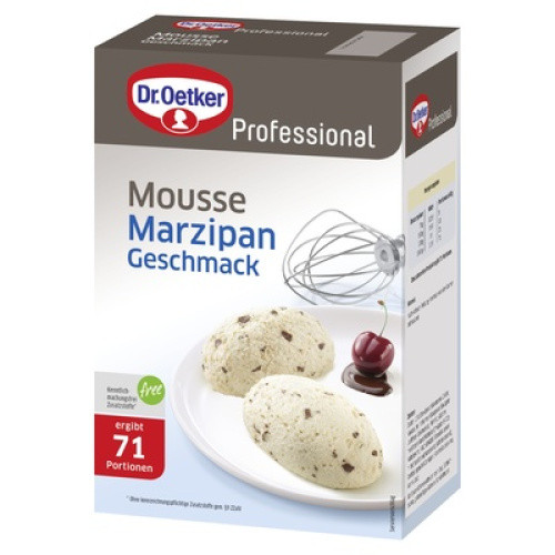 Mousse Marzipan-Geschmack ohne Kochen 1kg (erg. ca.71x60g) Mousse Marzipan-Geschmack ohne Kochen 1kg (erg. ca.71x60g)