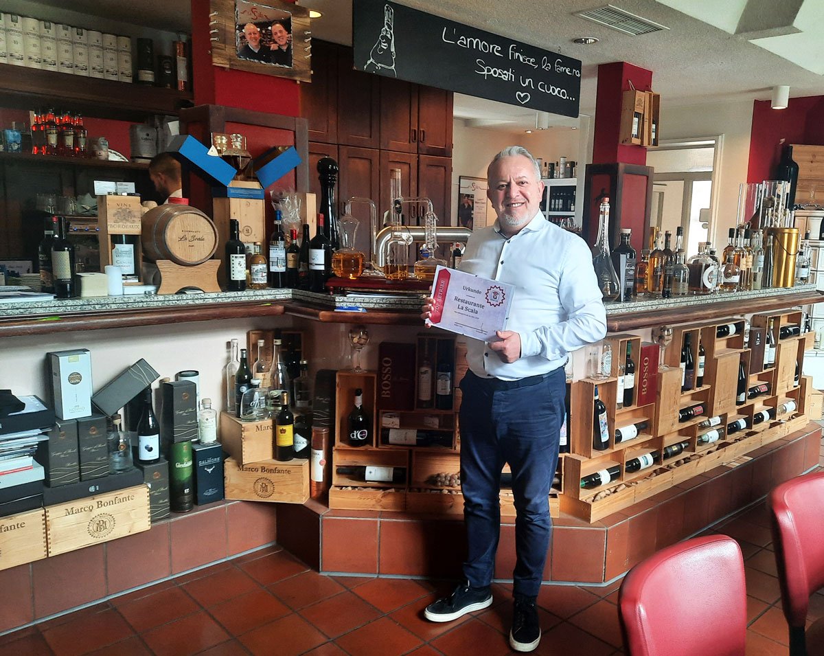 Das italienische Restaurant La Scala in Hilden ist anzeiger24.de Top-Betrieb 2024