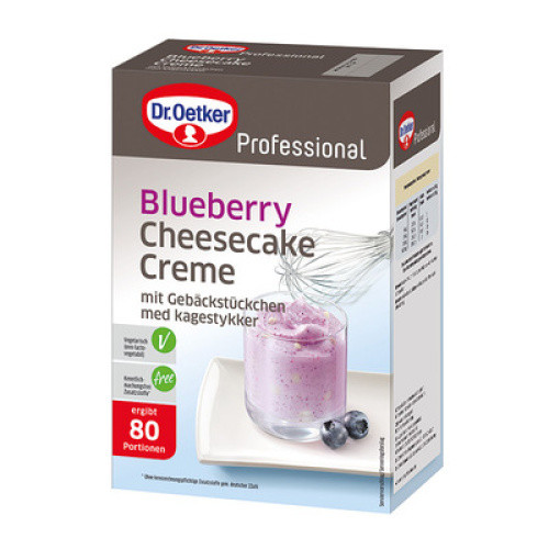 Blueberry-Cheesecake-Creme ohne Kochen 1kg (erg. ca.80x75g) Blueberry-Cheesecake-Creme ohne Kochen 1kg (erg. ca.80x75g)