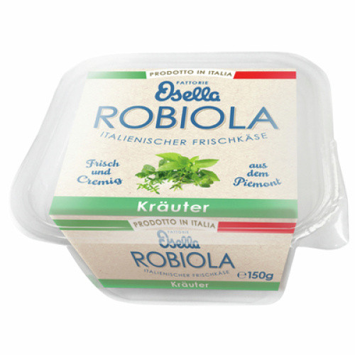 Osella Robiola Frischkäse Kräuter frisch 150g Osella Robiola Frischkäse Kräuter frisch 150g