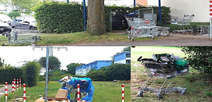 Ärgernis um “wild” zurückgelassene Einkaufswagen