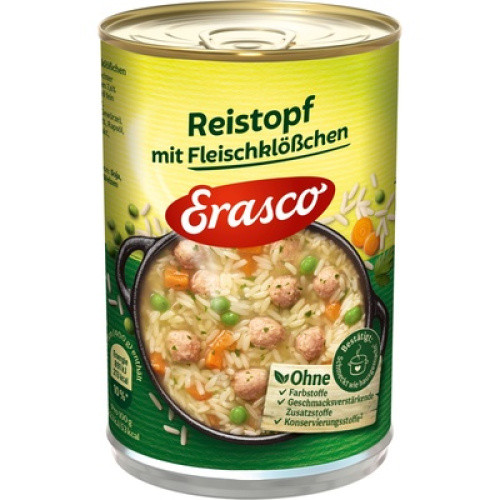 Reistopf mit Fleischklößchen 400g Reistopf mit Fleischklößchen 400g