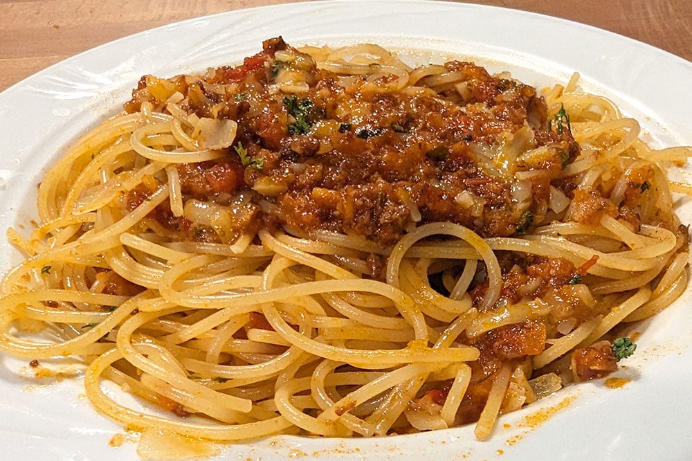 Die Spaghetti Bolognese im Ponystall Hilden ist legendär