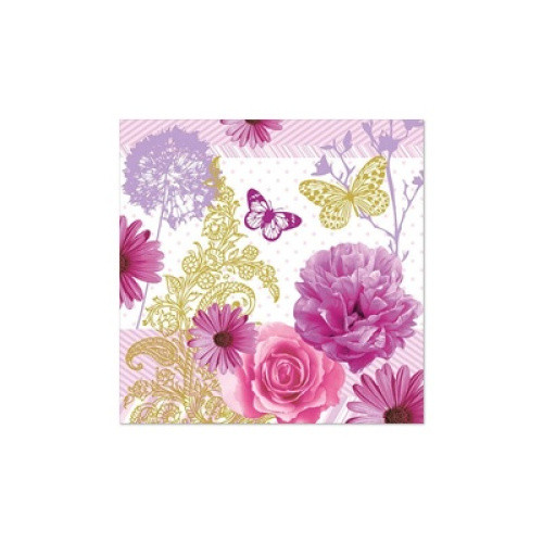 Servietten Charlene 33x33cm 3lg. 1/4-Falz 20St Servietten Charlene 33x33cm 3lg. 1/4-Falz 20St