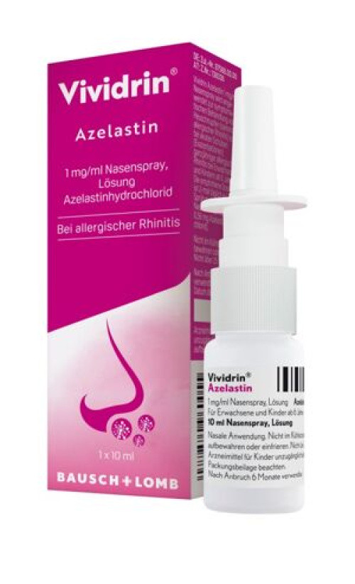VIVIDRIN Azelastin 1 mg/ml Nasenspray Lösung VIVIDRIN Azelastin 1 mg/ml Nasenspray Lösung