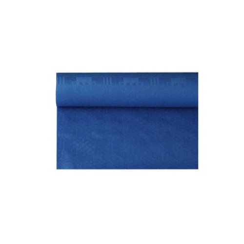 Papiertischtuch mit Damastprägung dunkelblau 8x1,2m 1St Papiertischtuch mit Damastprägung dunkelblau 8x1,2m 1St