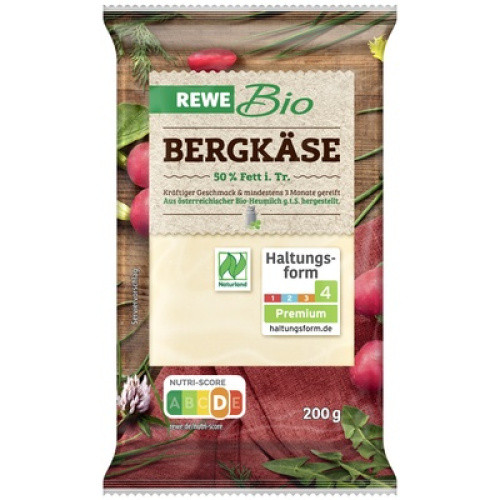 Bio Bergkäse 50% frisch 200g Bio Bergkäse 50% frisch 200g