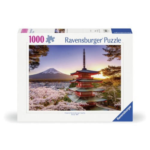 Ravensburger ´Kirschblüten in Japan´ (1000 Teile), idyllische Szene mit Sakura-Blüten. Premium-Puzzl Ravensburger ´Kirschblüten in Japan´ (1000 Teile), idyllische Szene mit Sakura-Blüten. Premium-Puzzl