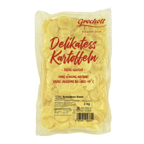 Delikatess-Kartoffeln in Scheiben 6mm gekocht 2kg Delikatess-Kartoffeln in Scheiben 6mm gekocht 2kg