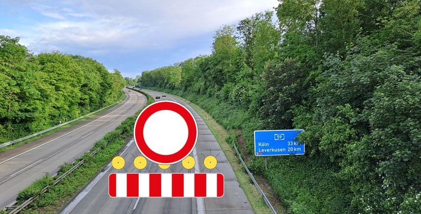 A59 ab Oktober dicht! Pendler und Firmen drohen Mega - Staus