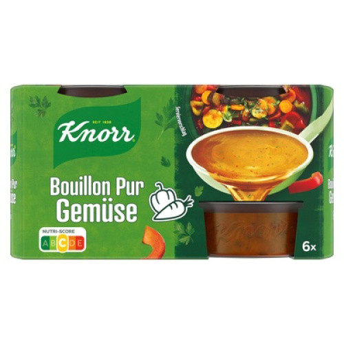 Knorr Bouillon Pur Gemüse pastös 6x28g (erg. 3l) Knorr Bouillon Pur Gemüse pastös 6x28g (erg. 3l)