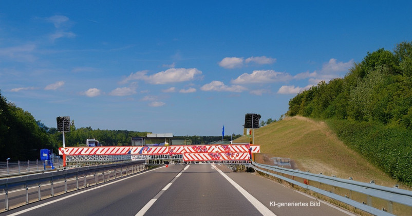 Richtung Frankfurt und Koblenz