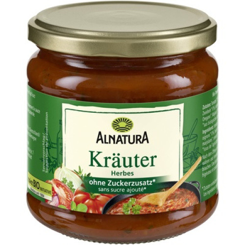 Bio Tomaten Sauce Kräuter 350ml Bio Tomaten Sauce Kräuter 350ml