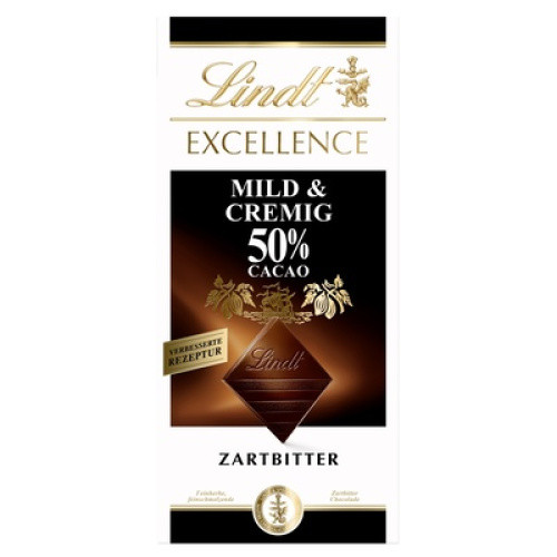 Lindt Excellence Mild & Cremig 50% 100g Lindt Excellence Mild & Cremig 50% 100g