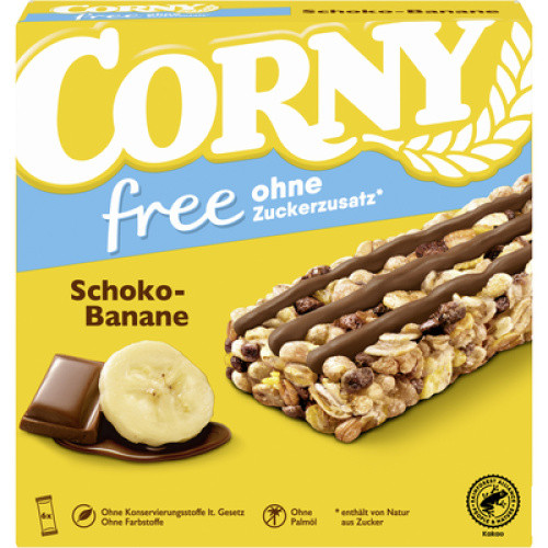 Corny free Schoko Banane 6x20g Corny free Schoko Banane 6x20g