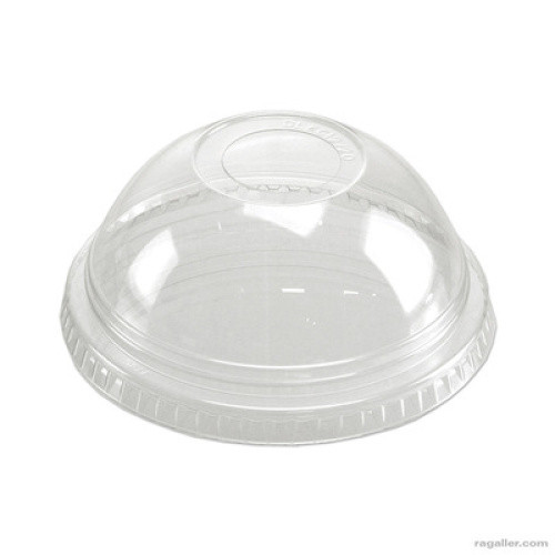 Dom-Deckel mit Loch für Clear Cups 50St Dom-Deckel mit Loch für Clear Cups 50St