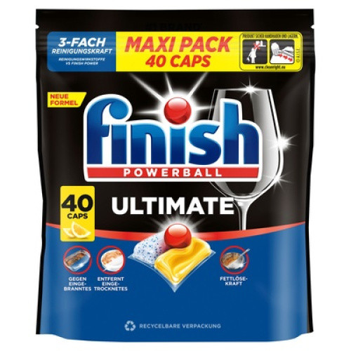 Finish Ultimate Citrus Caps Maxipack 40St Finish Ultimate Citrus Caps Maxipack 40St