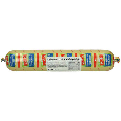 Kalbfleischleberwurst frisch 1000 g Kalbfleischleberwurst frisch 1000 g