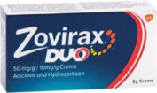 ZOVIRAX Duo 50 mg/g / 10 mg/g Creme ZOVIRAX Duo 50 mg/g / 10 mg/g Creme