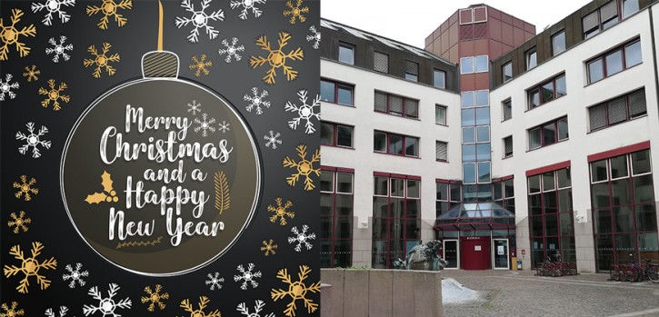 Öffnungszeiten an Weihnachten und zum Jahreswechsel