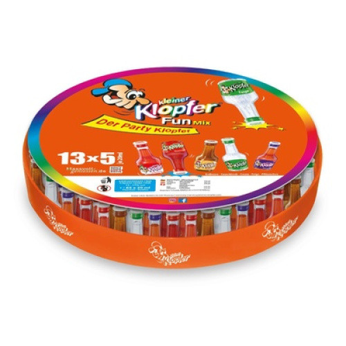 Kleiner Klopfer Fun Mix-Tablett 15-17% 65x0,02l Kleiner Klopfer Fun Mix-Tablett 15-17% 65x0,02l