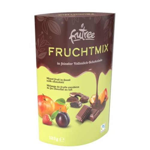 Fruchtmix in Vollmilchschokolade 125g Fruchtmix in Vollmilchschokolade 125g
