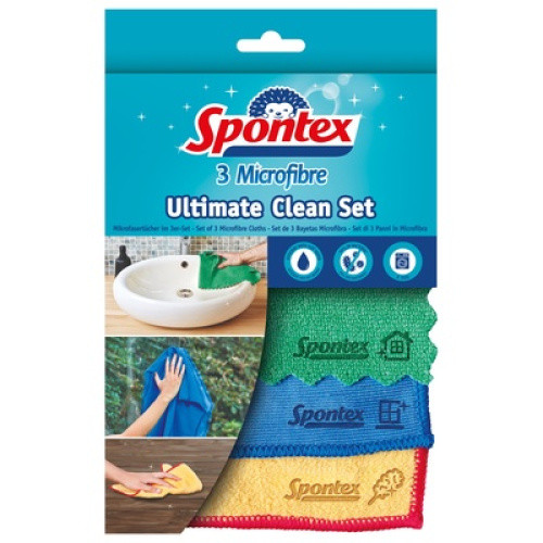 Spontex Microfibre Ultimate Clean 3St Spontex Microfibre Ultimate Clean 3St
