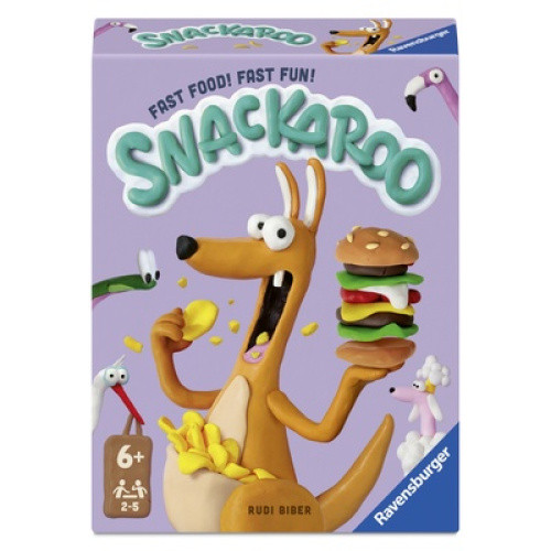 Snackaroo ist ein spannendes Spiel für 2 bis 5 Personen. Die Tiere vermissen ihre Lieblingssnacks, u Snackaroo ist ein spannendes Spiel für 2 bis 5 Personen. Die Tiere vermissen ihre Lieblingssnacks, u