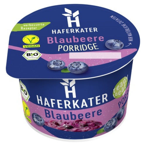 Bio Porridge Blaubeere frisch 180g Bio Porridge Blaubeere frisch 180g