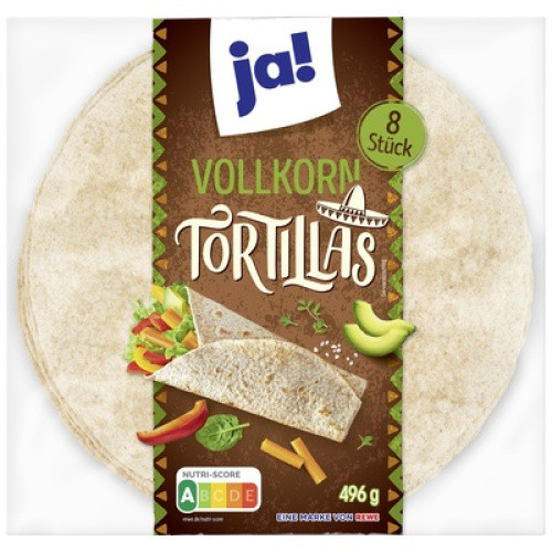 Tortillas Vollkorn 8x62g Tortillas Vollkorn 8x62g